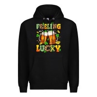 Black feeling lucky Premium Hoodie - Artiststas