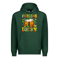 Sports Green feeling lucky Premium Hoodie - Artiststas