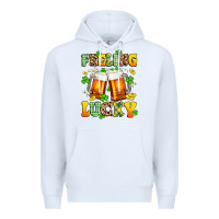 White feeling lucky Premium Hoodie - Artiststas