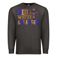 Smoke red white and blessed Premium Sweatshirt - texasbilliewilder