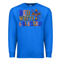 True Royal red white and blessed Premium Sweatshirt - texasbilliewilder