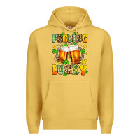 Antique Gold feeling lucky Premium Hoodie - Artiststas
