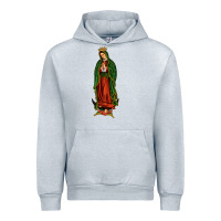 Heather Grey our lady of guadalupe Urban Hoodie - JahusDesignShop