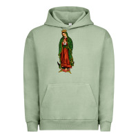 Pigment Oil Green our lady of guadalupe Urban Hoodie - JahusDesignShop