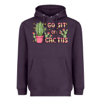 Plum go sit on a cactus Heavyweight Hoodie - MaliasSmallBusiness