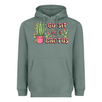 Sage go sit on a cactus Heavyweight Hoodie - MaliasSmallBusiness