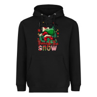 Black dashing through the snow Heavyweight Hoodie - MaliasSmallBusiness