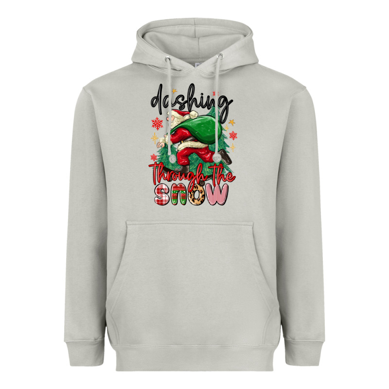 Dashing Through The Snow Heavyweight Hoodie by MaliasSmallBusiness | Teevron