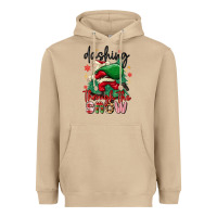 Mushroom dashing through the snow Heavyweight Hoodie - MaliasSmallBusiness