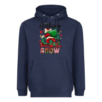 Navy dashing through the snow Heavyweight Hoodie - MaliasSmallBusiness