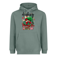 Sage dashing through the snow Heavyweight Hoodie - MaliasSmallBusiness