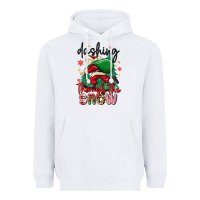 White dashing through the snow Heavyweight Hoodie - MaliasSmallBusiness