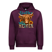 Mauve Wine don't be a salty heifer long haired cow Urban Hoodie - Jasminsmagicworld
