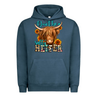 Pigment Midnight Navy don't be a salty heifer long haired cow Urban Hoodie - Jasminsmagicworld