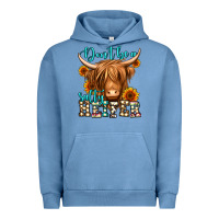 Pigment Pebble Blue don't be a salty heifer long haired cow Urban Hoodie - Jasminsmagicworld
