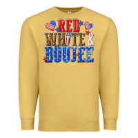 Antique Gold red white and boujee billie wilder Premium Sweatshirt - texasbilliewilder