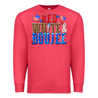 Cardinal red white and boujee billie wilder Premium Sweatshirt - texasbilliewilder