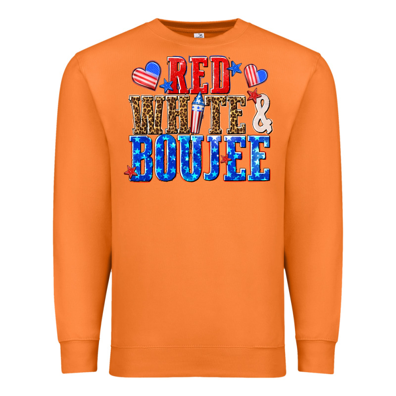 Red White And Boujee Billie Wilder Premium Sweatshirt by texasbilliewilder | Teevron