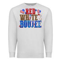 Dove Grey red white and boujee billie wilder Premium Sweatshirt - texasbilliewilder