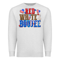 Oatmeal Heather red white and boujee billie wilder Premium Sweatshirt - texasbilliewilder