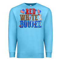 Ocean Blue red white and boujee billie wilder Premium Sweatshirt - texasbilliewilder
