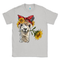 Moon Dust alpaca with sunflowers and bandana Classic Tee - BarkalooDesign