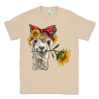 Mushroom alpaca with sunflowers and bandana Classic Tee - BarkalooDesign