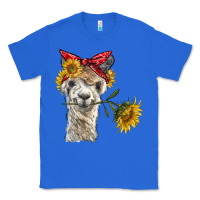 True Royal alpaca with sunflowers and bandana Classic Tee - BarkalooDesign