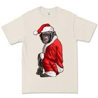 Bone Chimpanzee With Santa Clothes Premium Tee - LillyAllenDesigns