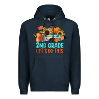 Navy 2nd grade let s do this Premium Hoodie - JahusDesignShop