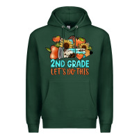 Sports Green 2nd grade let s do this Premium Hoodie - JahusDesignShop