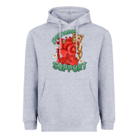 Heather Grey emotional support Heavyweight Hoodie - MaliasSmallBusiness