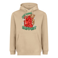 Mushroom emotional support Heavyweight Hoodie - MaliasSmallBusiness