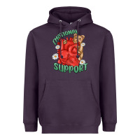 Plum emotional support Heavyweight Hoodie - MaliasSmallBusiness