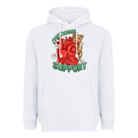 White emotional support Heavyweight Hoodie - MaliasSmallBusiness