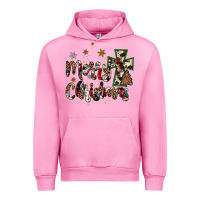 Fuchsia Pink merry christmas wood slice ornament Urban Hoodie - JahusDesignShop