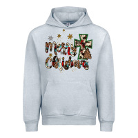 Heather Grey merry christmas wood slice ornament Urban Hoodie - JahusDesignShop