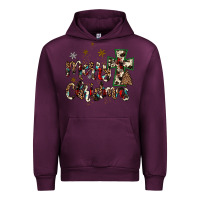 Mauve Wine merry christmas wood slice ornament Urban Hoodie - JahusDesignShop