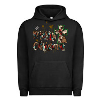 Pigment Black merry christmas wood slice ornament Urban Hoodie - JahusDesignShop