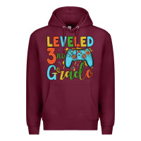 Burgundy leveled 3rd grade Premium Hoodie - JahusDesignShop