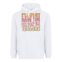 White i'll just have the chicken tenders Heavyweight Hoodie - MaliasSmallBusiness
