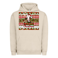 Pigment French Oak Moooey christmas Urban Hoodie - Artiststas