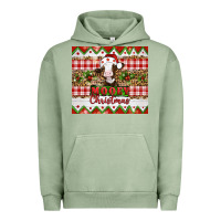 Pigment Oil Green Moooey christmas Urban Hoodie - Artiststas