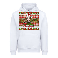 White Moooey christmas Urban Hoodie - Artiststas