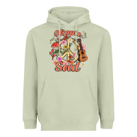 Matcha hippie soul Heavyweight Hoodie - MaliasSmallBusiness