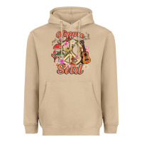 Mushroom hippie soul Heavyweight Hoodie - MaliasSmallBusiness