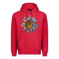 Cardinal sunflower front Premium Hoodie - AdoDesignShop