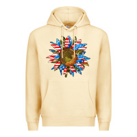 Pina Colada sunflower front Premium Hoodie - AdoDesignShop