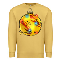 Antique Gold christmas softball Premium Sweatshirt - Zillion Design Studio