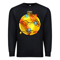 Black christmas softball Premium Sweatshirt - Zillion Design Studio